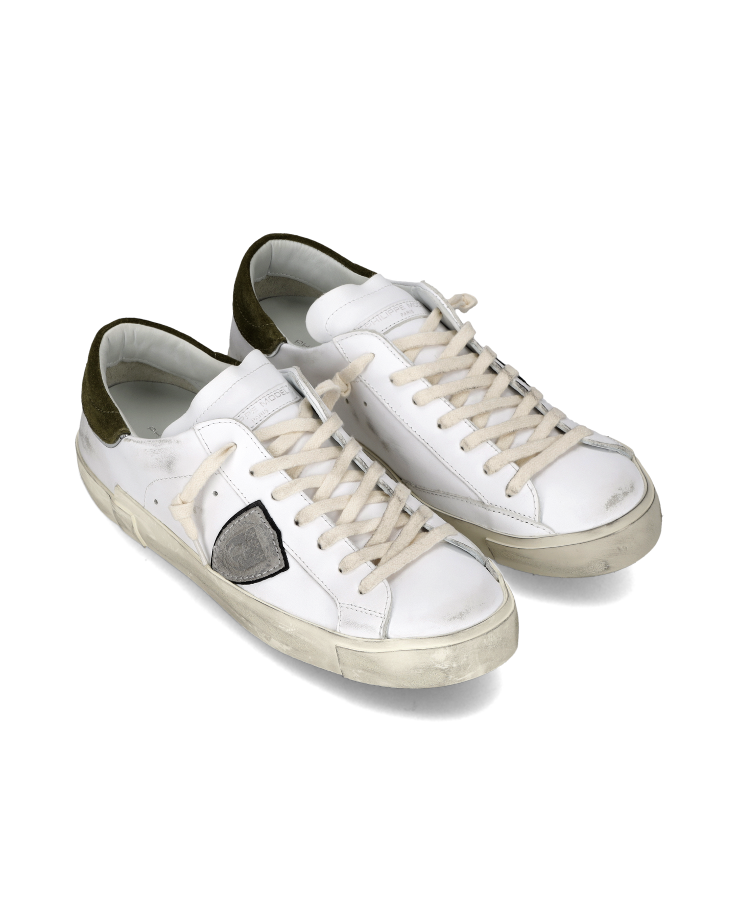 Sneakers Prsx Uomo, Bianco Verde Militare