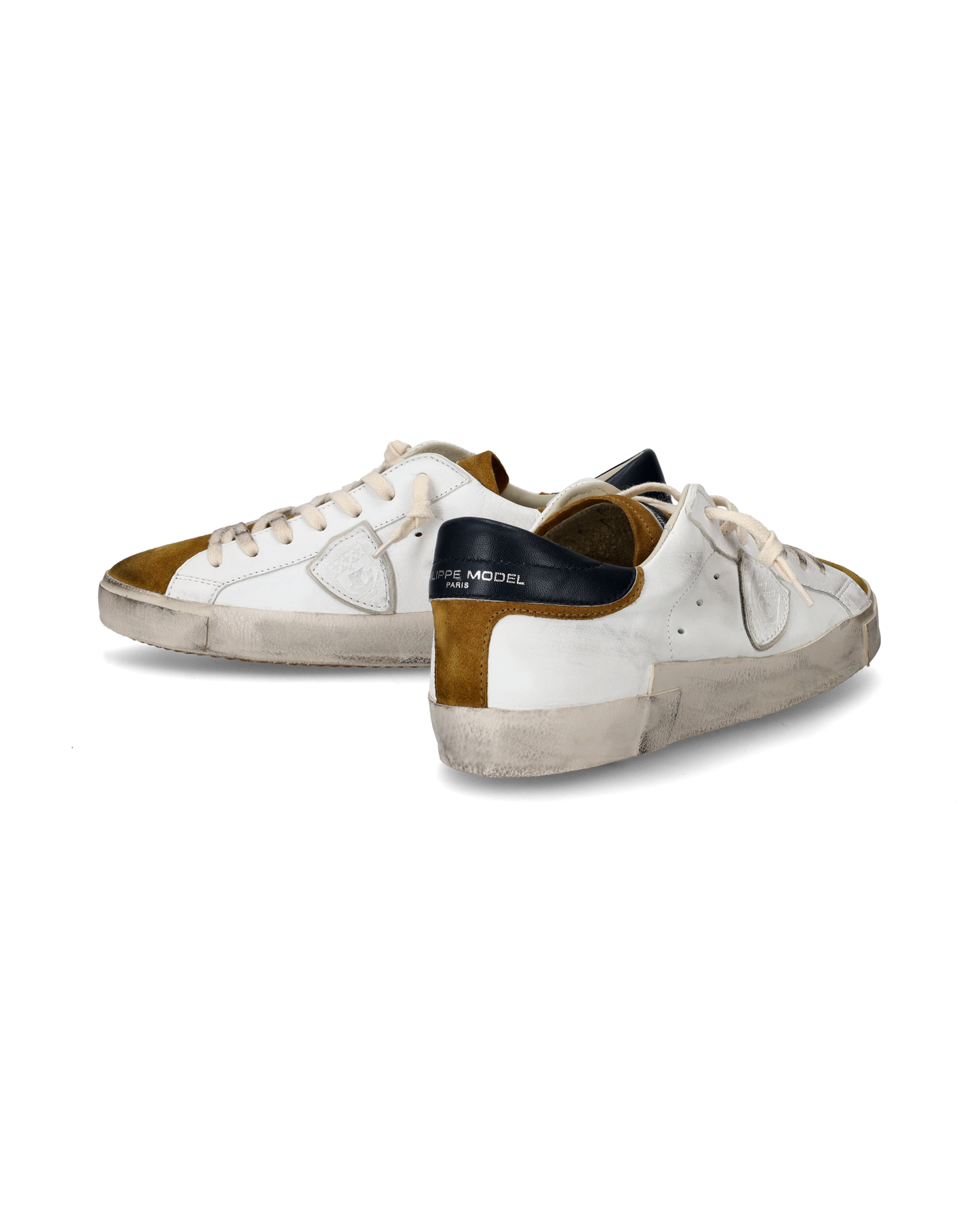 Sneaker basse Paris uomo - bianco e senape