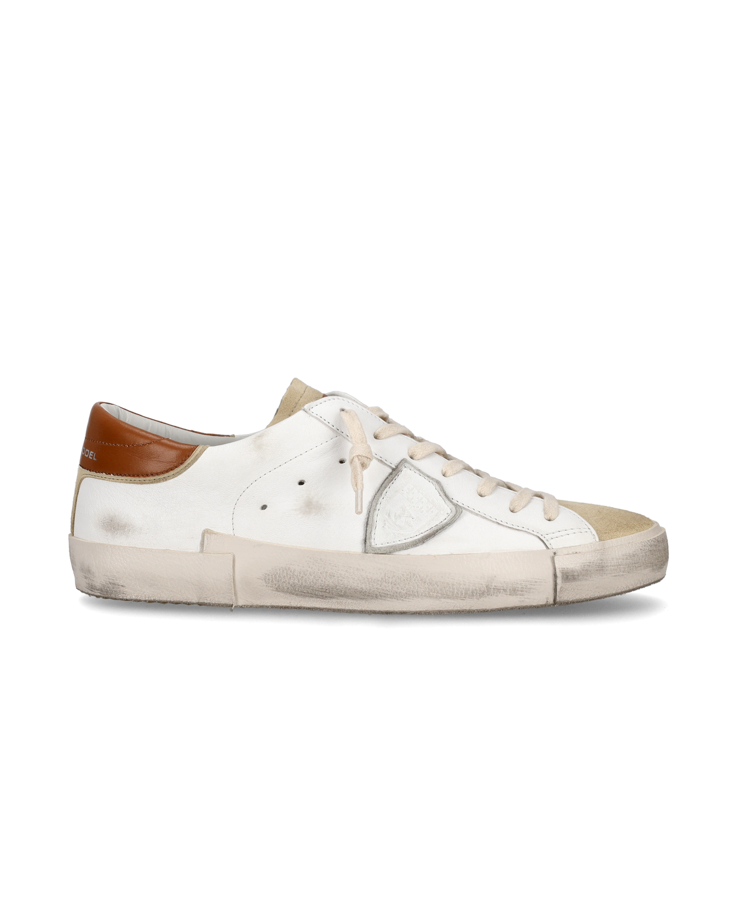 Sneaker basse Prsx uomo - beige e marrone