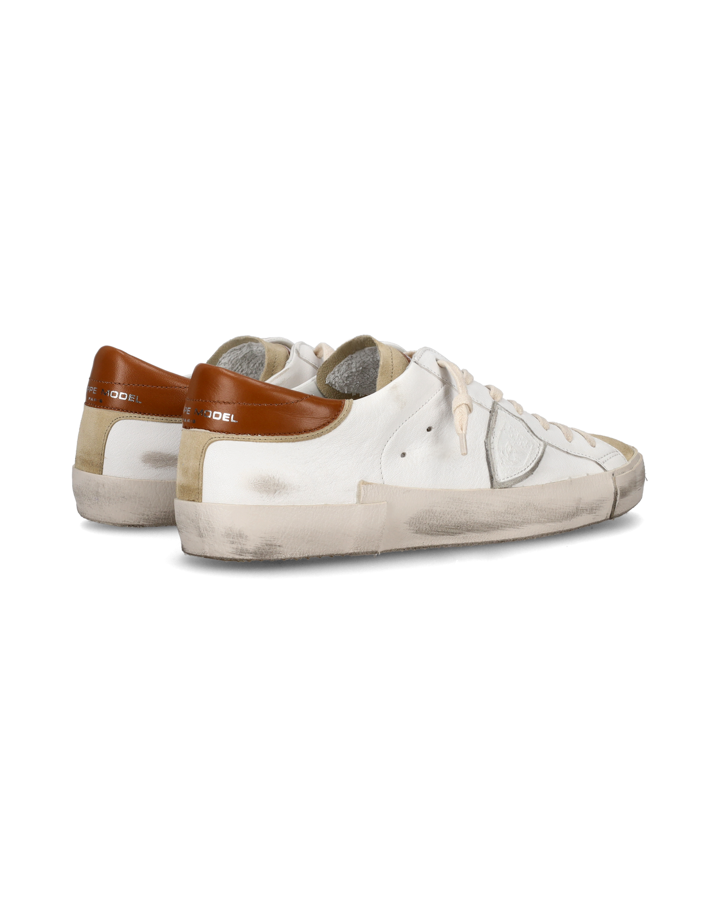 Sneaker basse Prsx uomo - beige e marrone