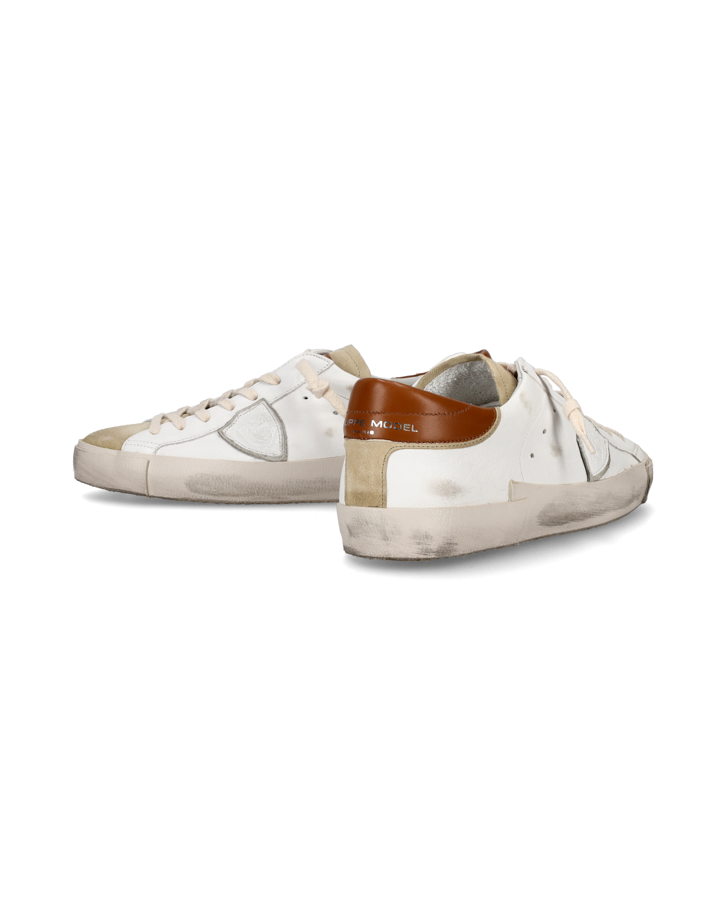 Sneaker basse Prsx uomo - beige e marrone