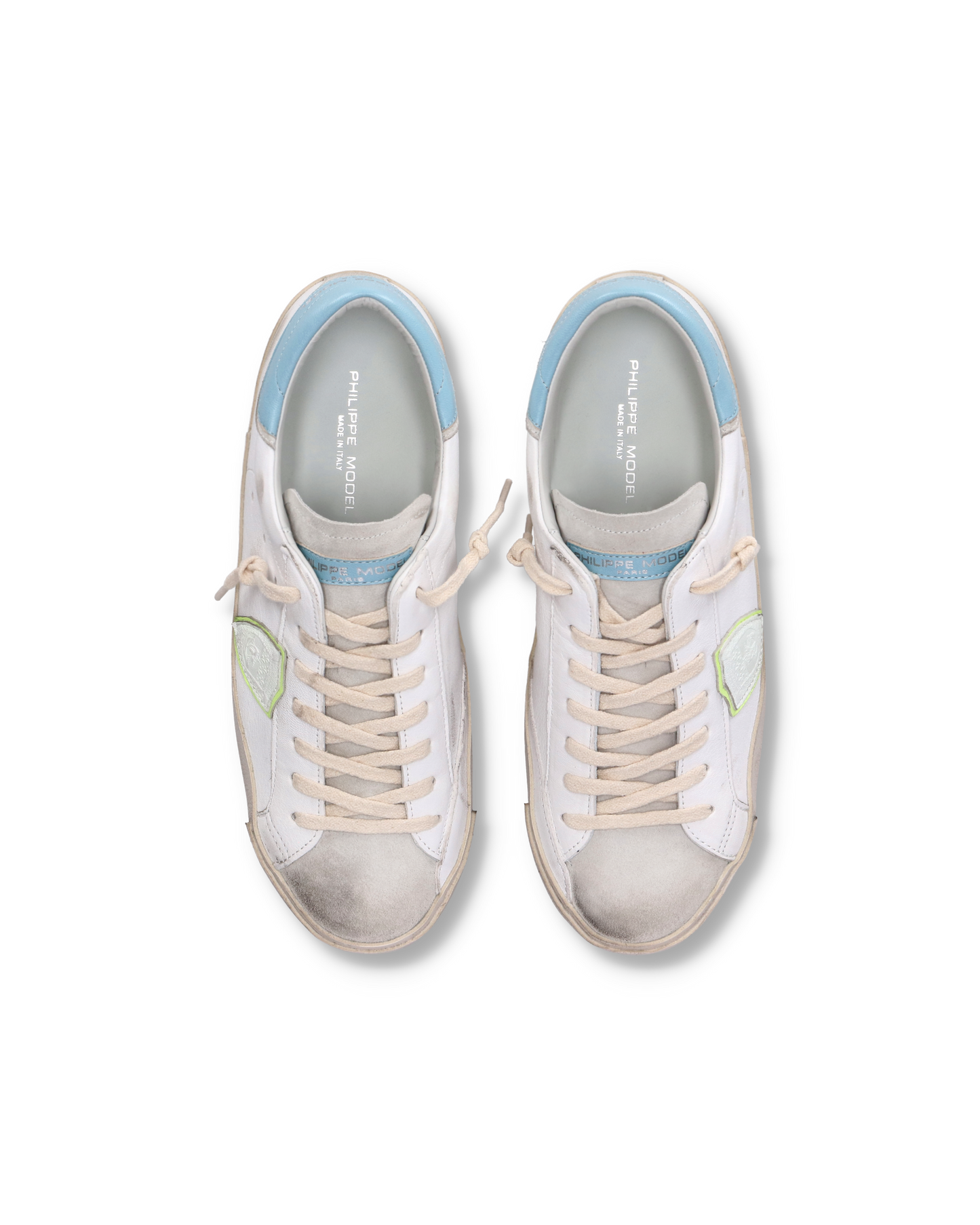 Sneaker basse Prsx uomo - bianco, grigio e azzurro