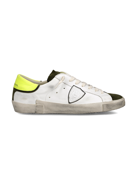 Sneakers Prsx Uomo, Bianco Verde Giallo Fluo