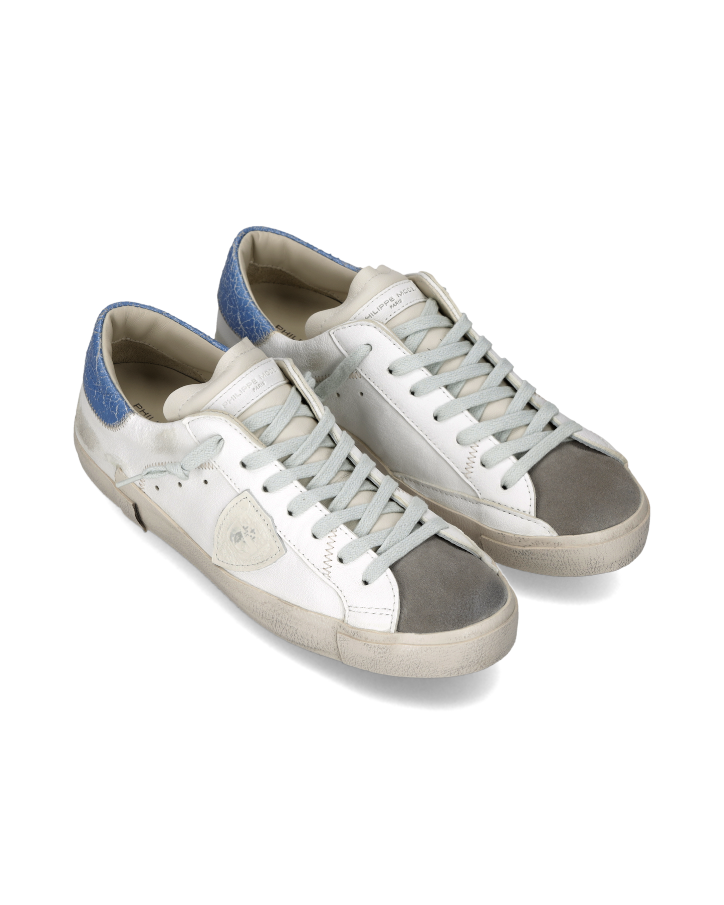 Sneakers Prsx Uomo, Bianco Azzurro
