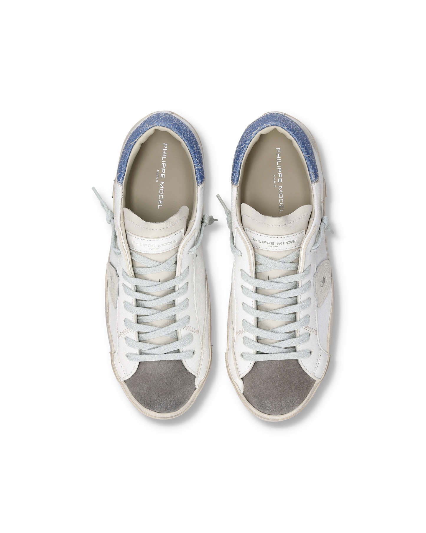 Sneakers Prsx Uomo, Bianco Azzurro
