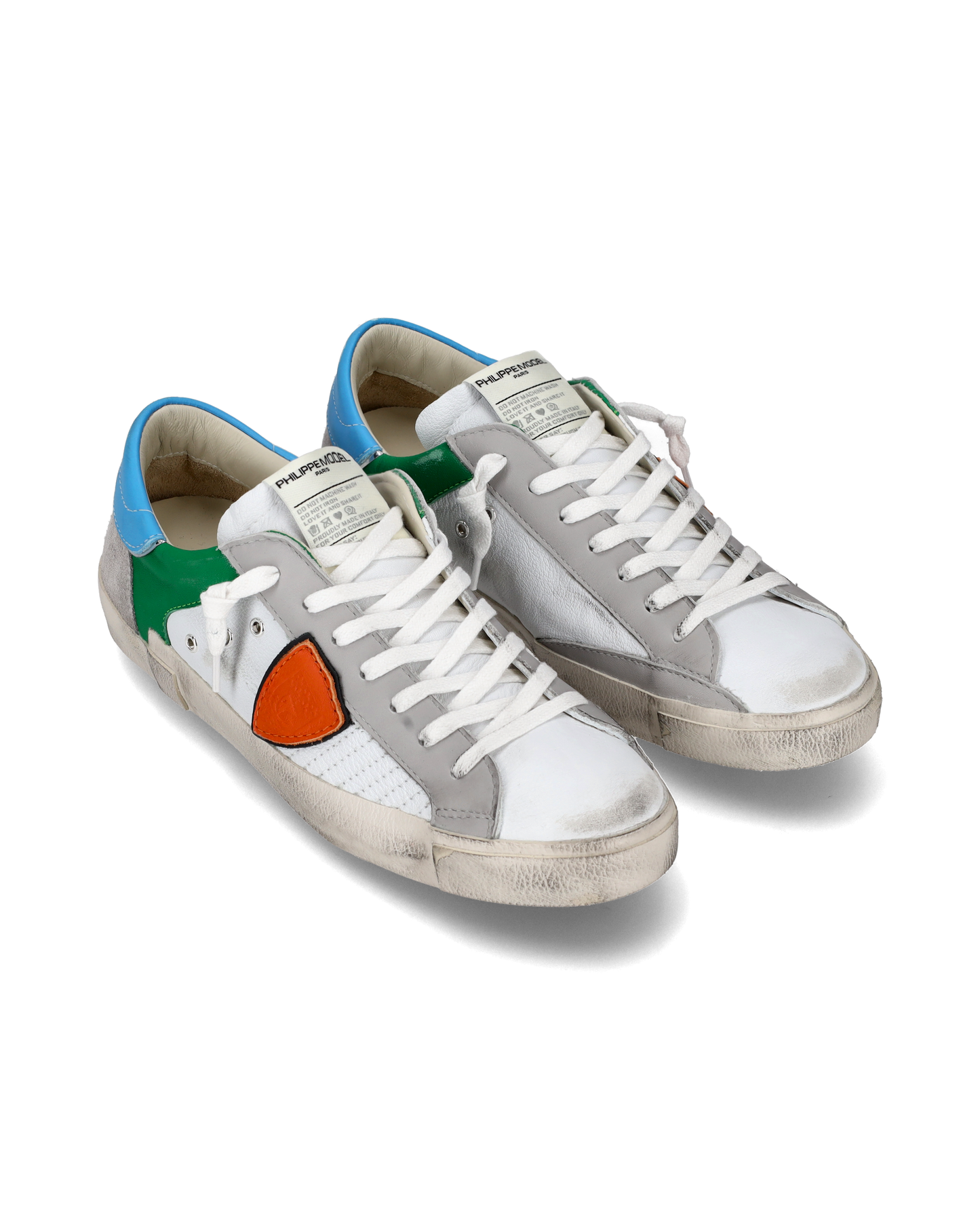 Sneaker basse Prsx uomo - bianco e arancione