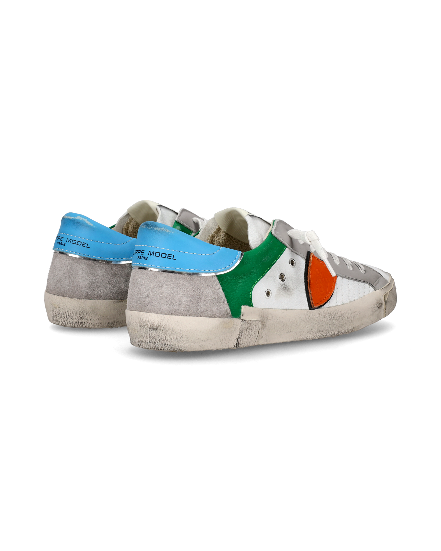 Sneaker basse Prsx uomo - bianco e arancione