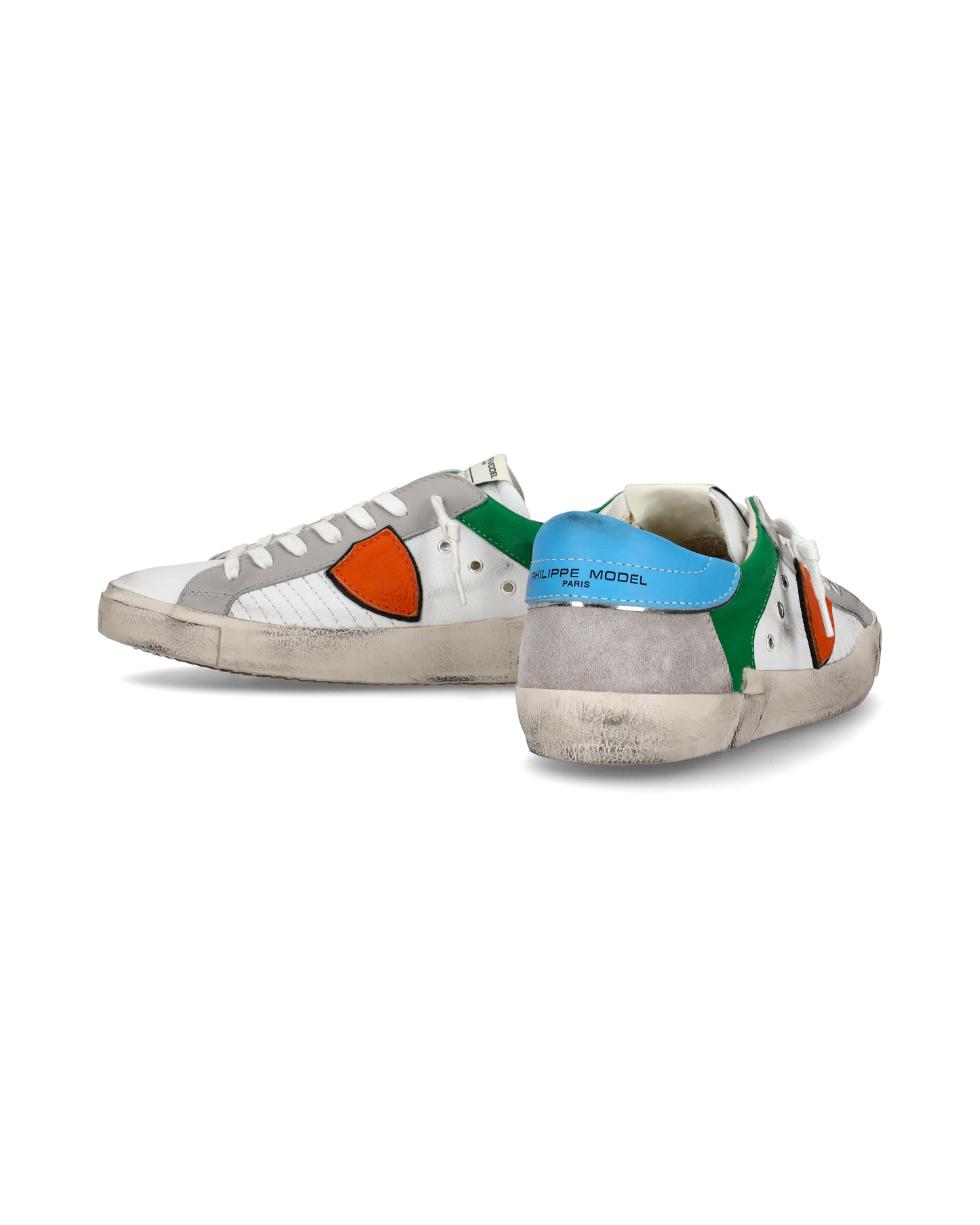 Sneaker basse Prsx uomo - bianco e arancione