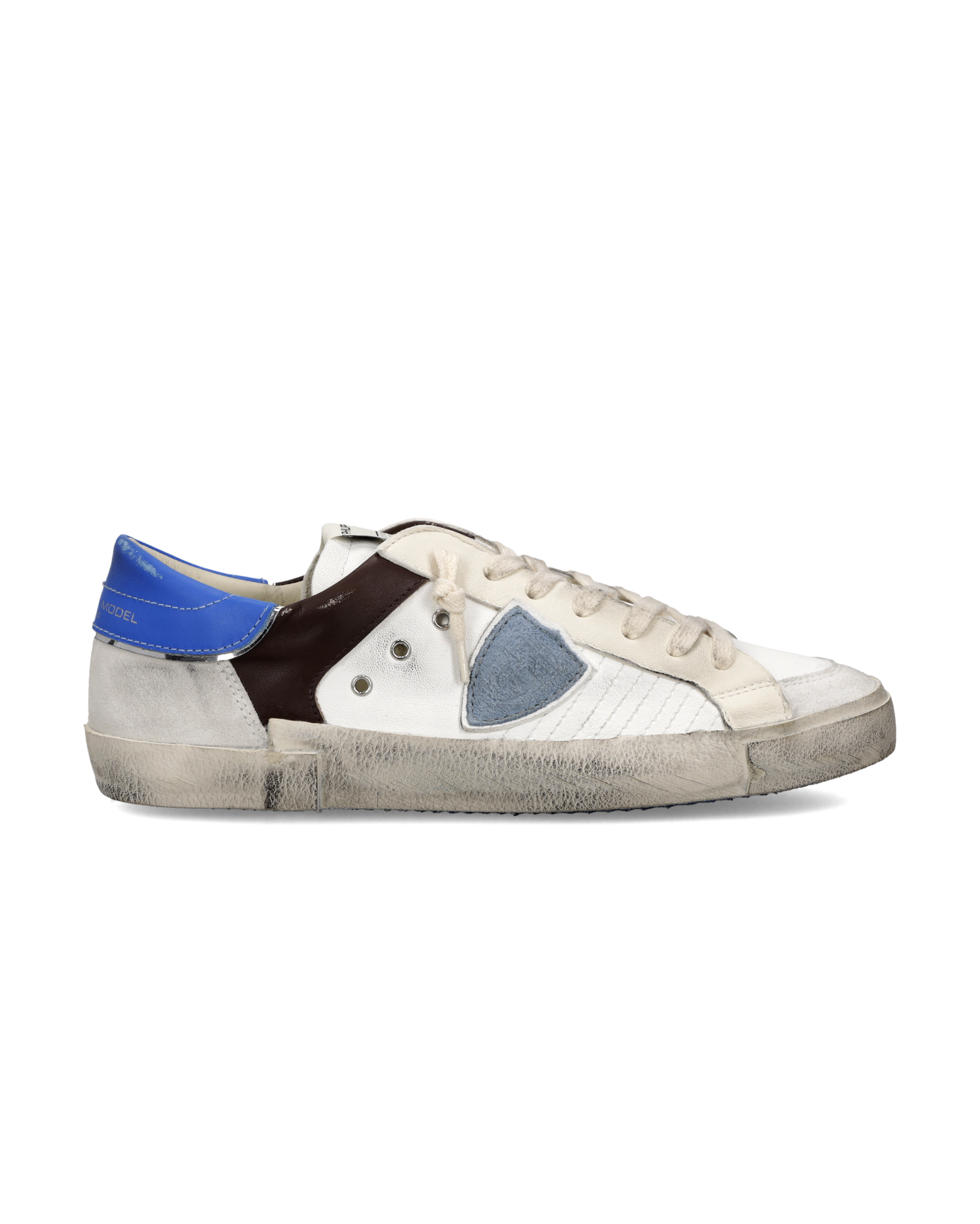 Sneakers Prsx Uomo, Bianco Marrone Bluette