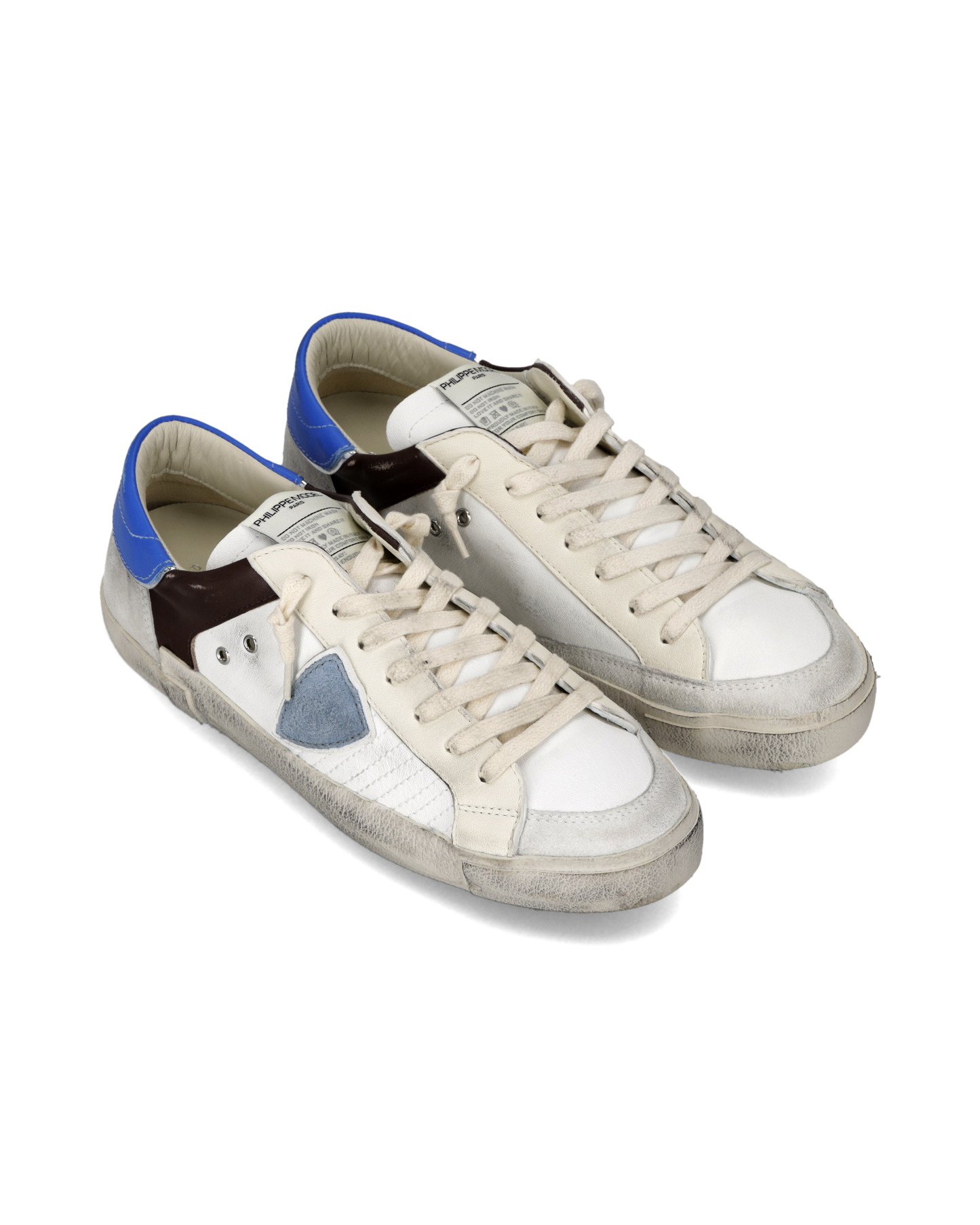 Sneakers Prsx Uomo, Bianco Marrone Bluette