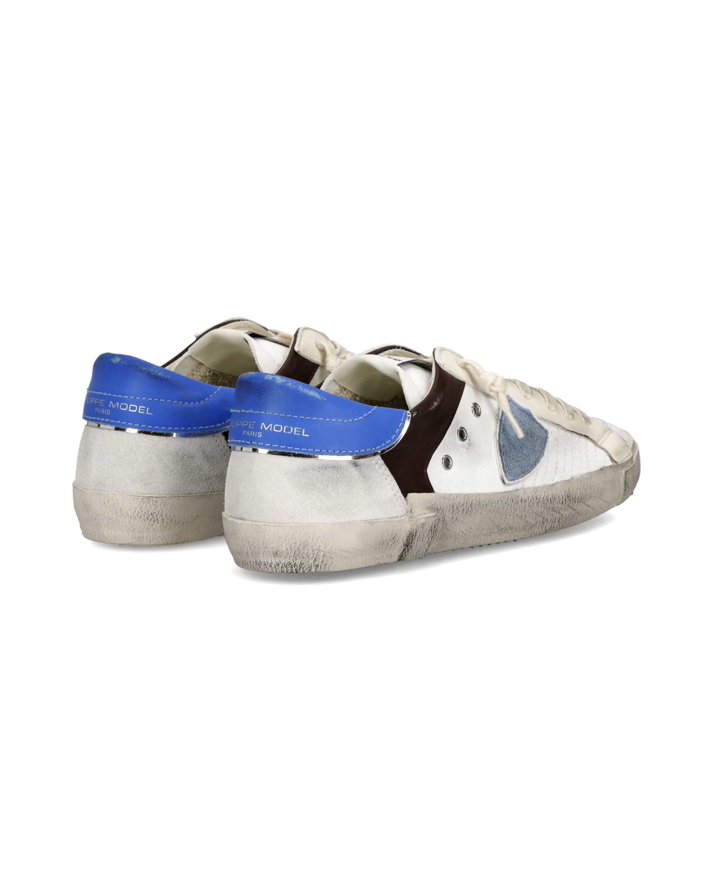 Sneakers Prsx Uomo, Bianco Marrone Bluette
