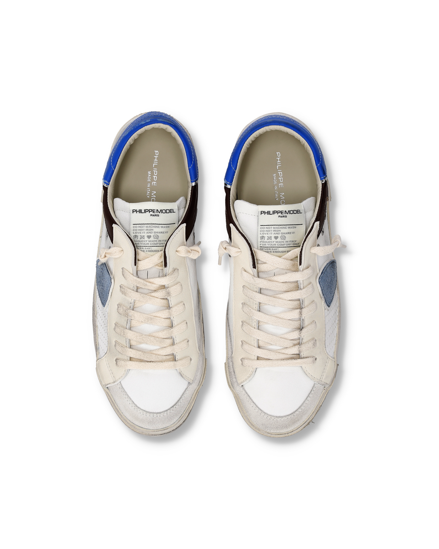 Sneakers Prsx Uomo, Bianco Marrone Bluette
