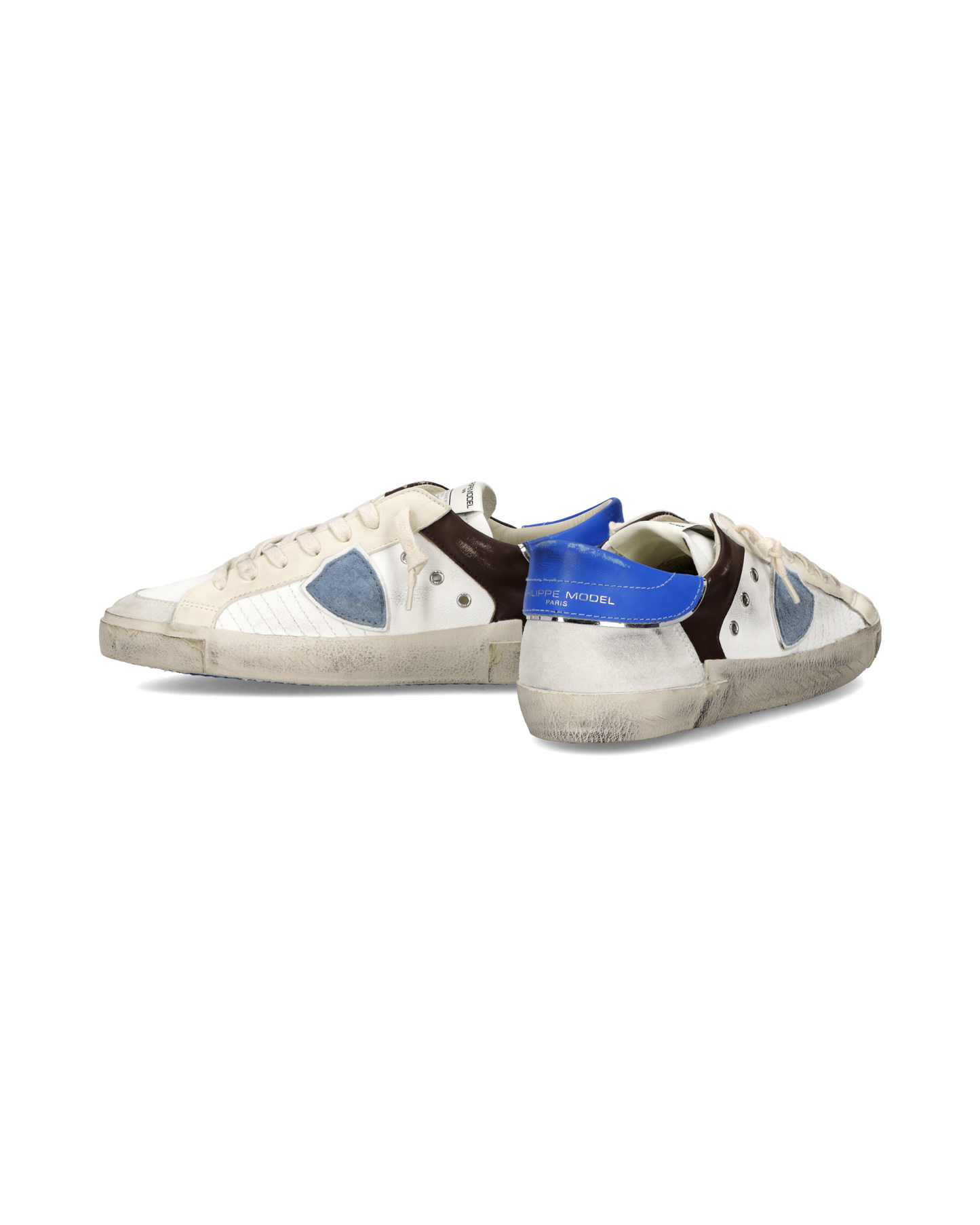 Sneakers Prsx Uomo, Bianco Marrone Bluette