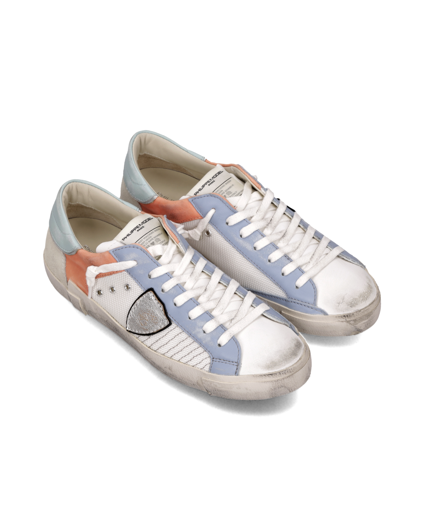 Sneakers Prsx Uomo, Bianco Azzurro