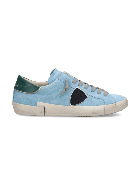 Baskets Prsx Homme, Bleu Ciel et Vert Foncé