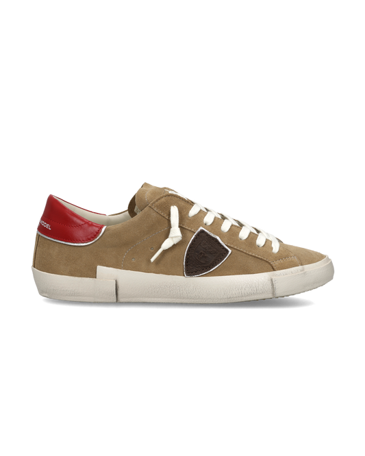Sneakers Prsx Men, Beige Red