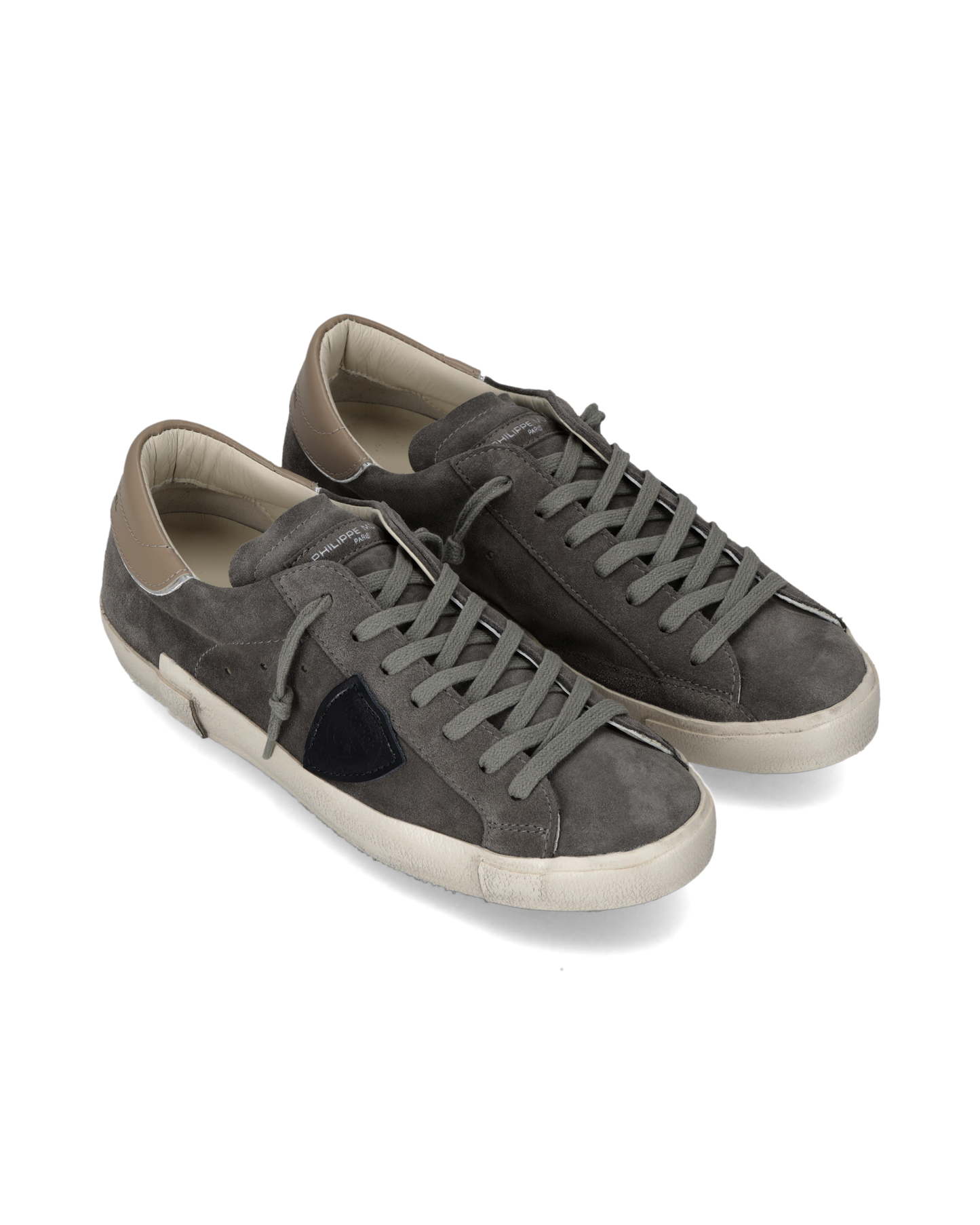 Baskets Prsx Homme, Gris Taupe Boue 