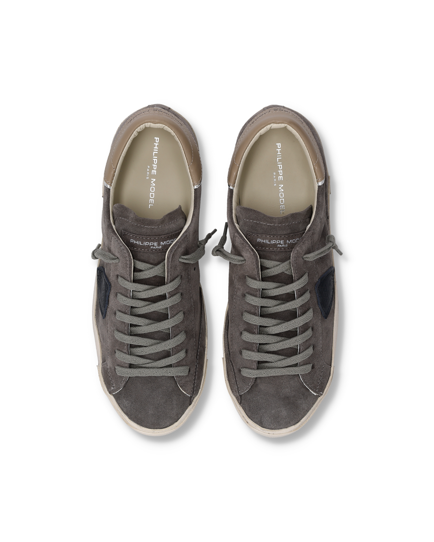 Baskets Prsx Homme, Gris Taupe Boue 