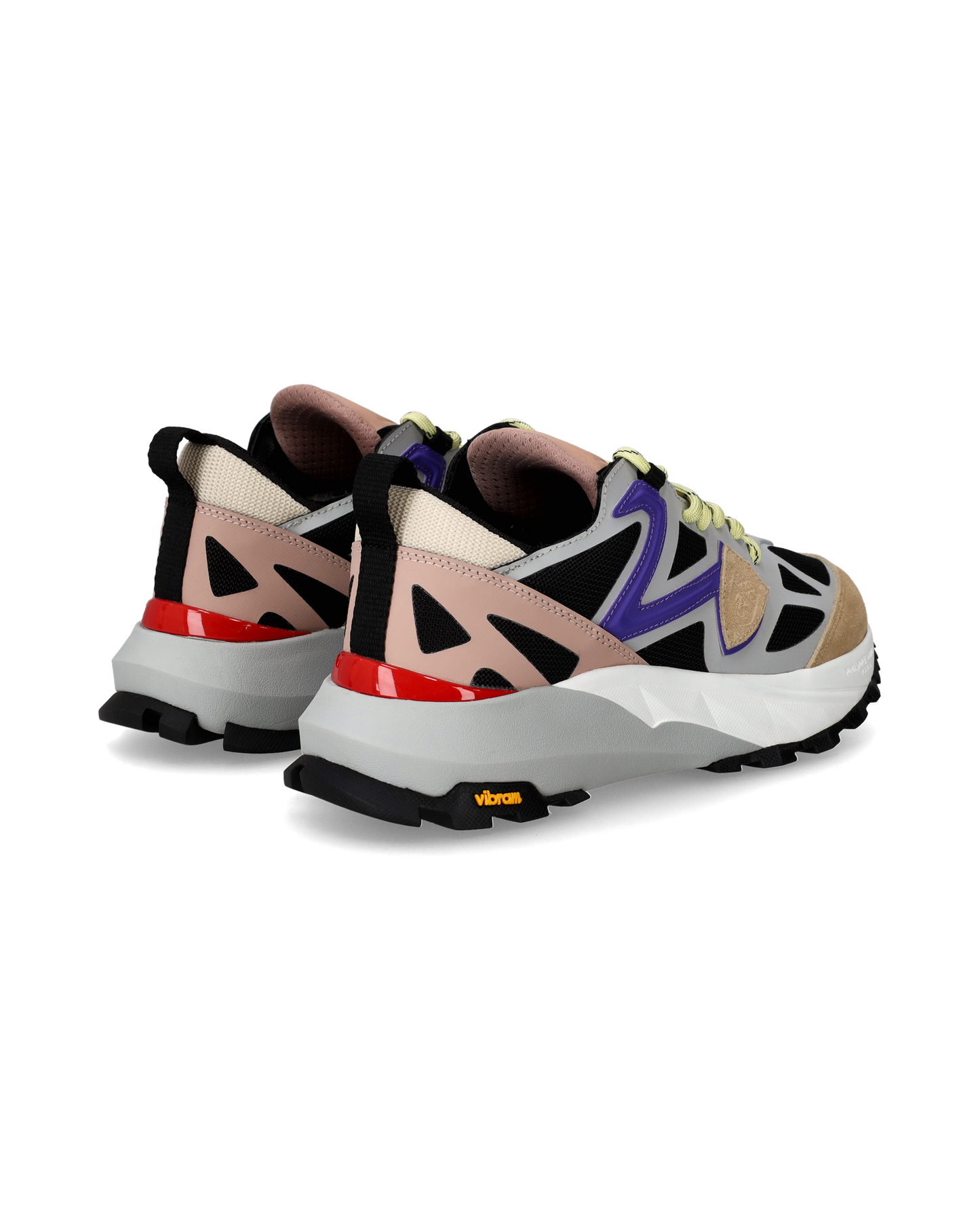 Sneaker basse Rocx donna - grigio, nero e violetto