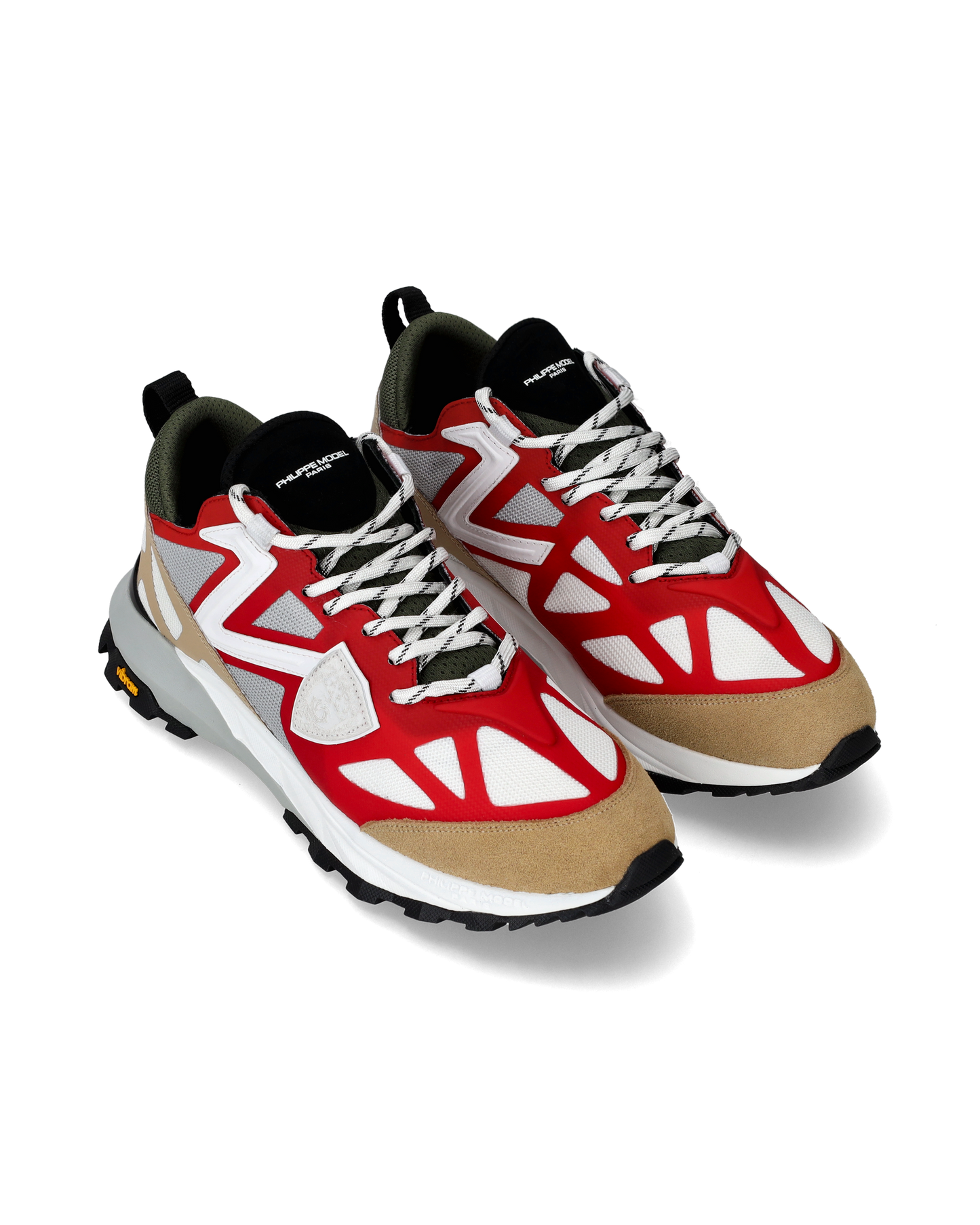 Sneakers Rocx da Uomo Rosse in Tessuto Tecnico