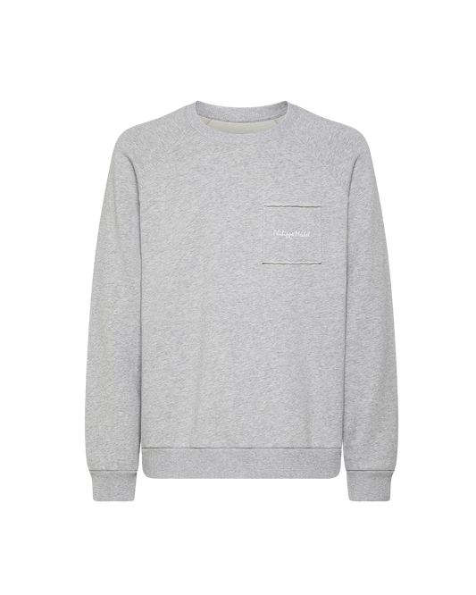 Felpa girocollo BERNARD da Uomo Grigia in Jersey