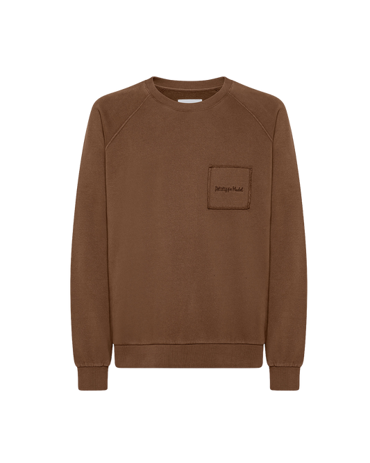 Felpa girocollo BERNARD da Uomo Marrone in Jersey