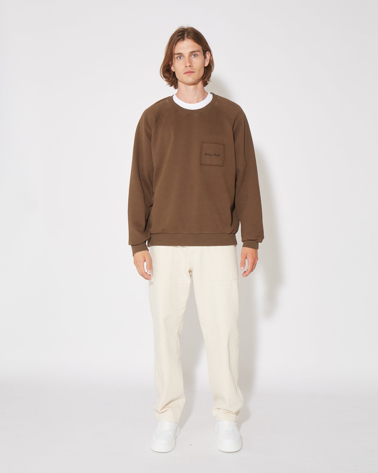 Felpa girocollo BERNARD da Uomo Marrone in Jersey