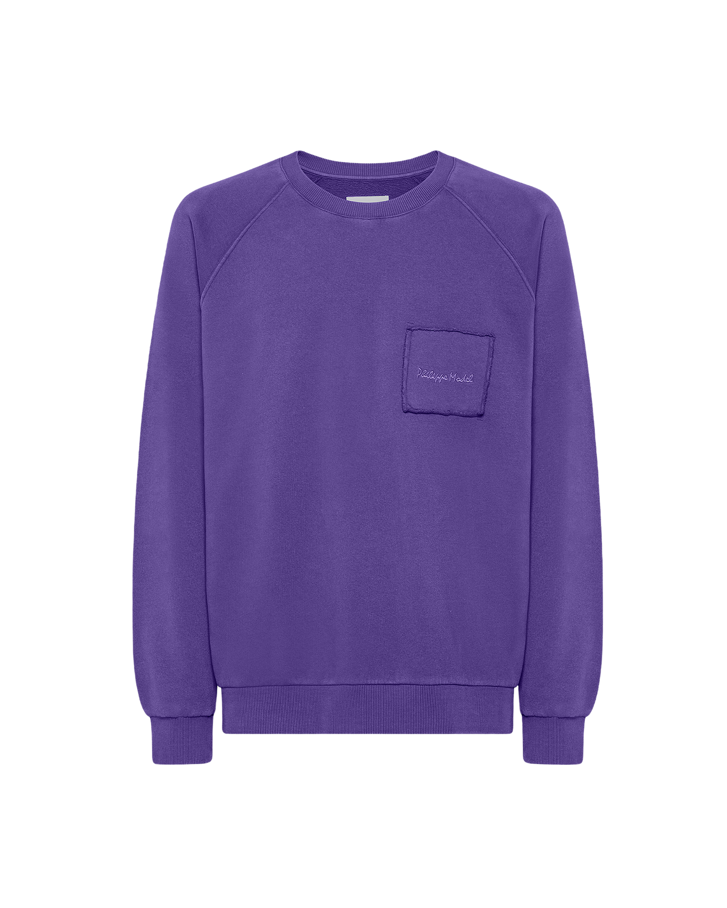 Pullover mit Rundhalsausschnitt für Herren aus Jersey – Lila