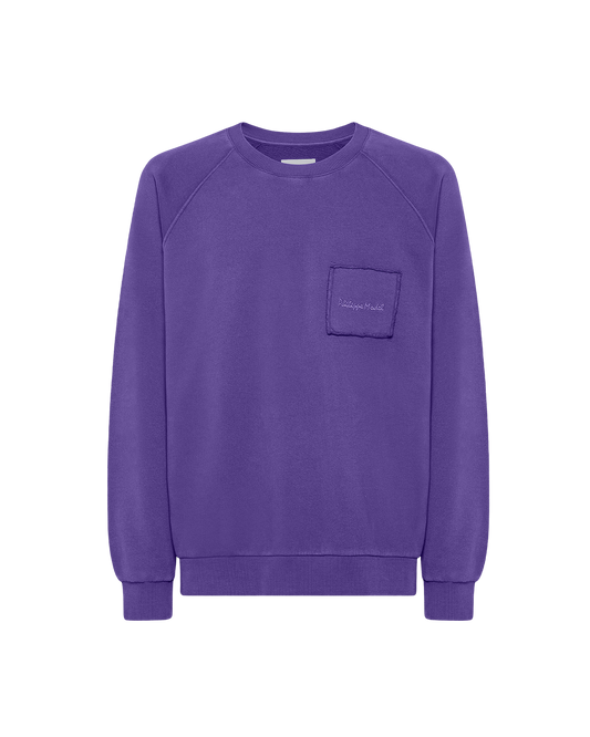 Felpa girocollo BERNARD da Uomo Viola in Jersey