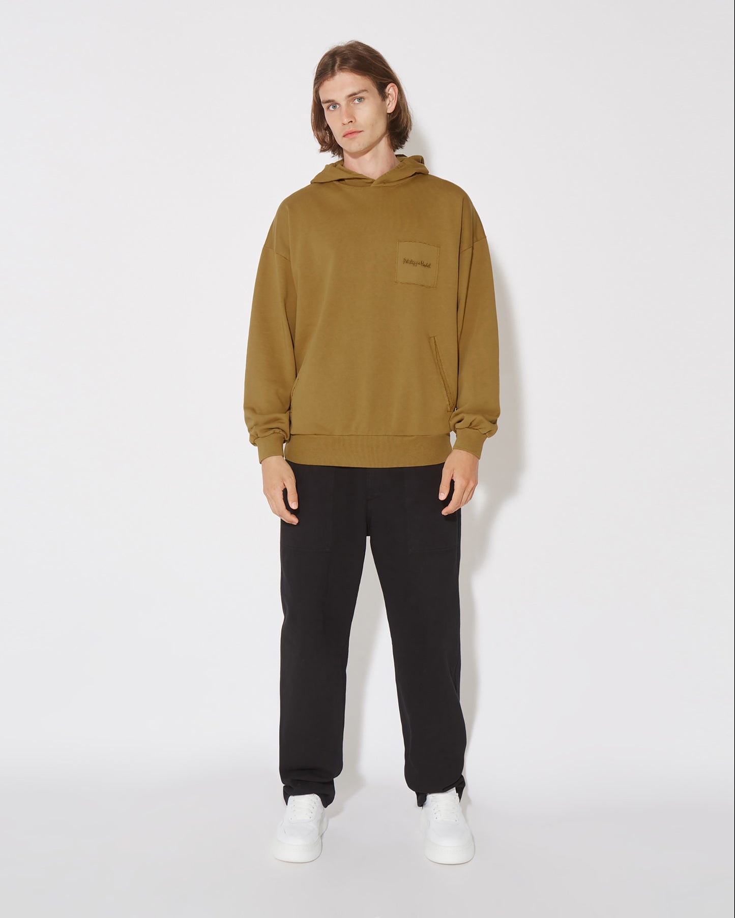 Felpa con cappuccio JEROME da Uomo Senape in Jersey