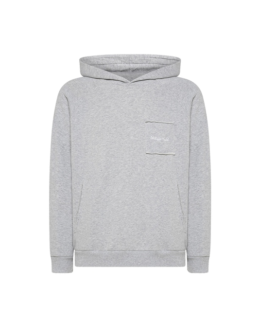 Felpa con cappuccio JEAN da Uomo Grigia in Jersey 