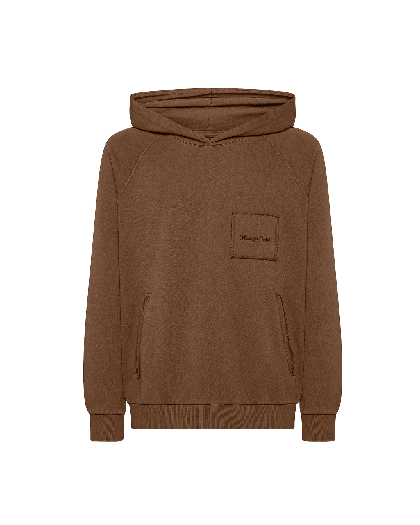 Felpa con cappuccio JEAN da Uomo Marrone in Jersey 