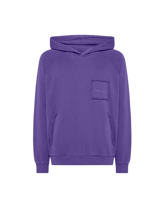 Felpa con cappuccio JEAN da Uomo Viola in Jersey 