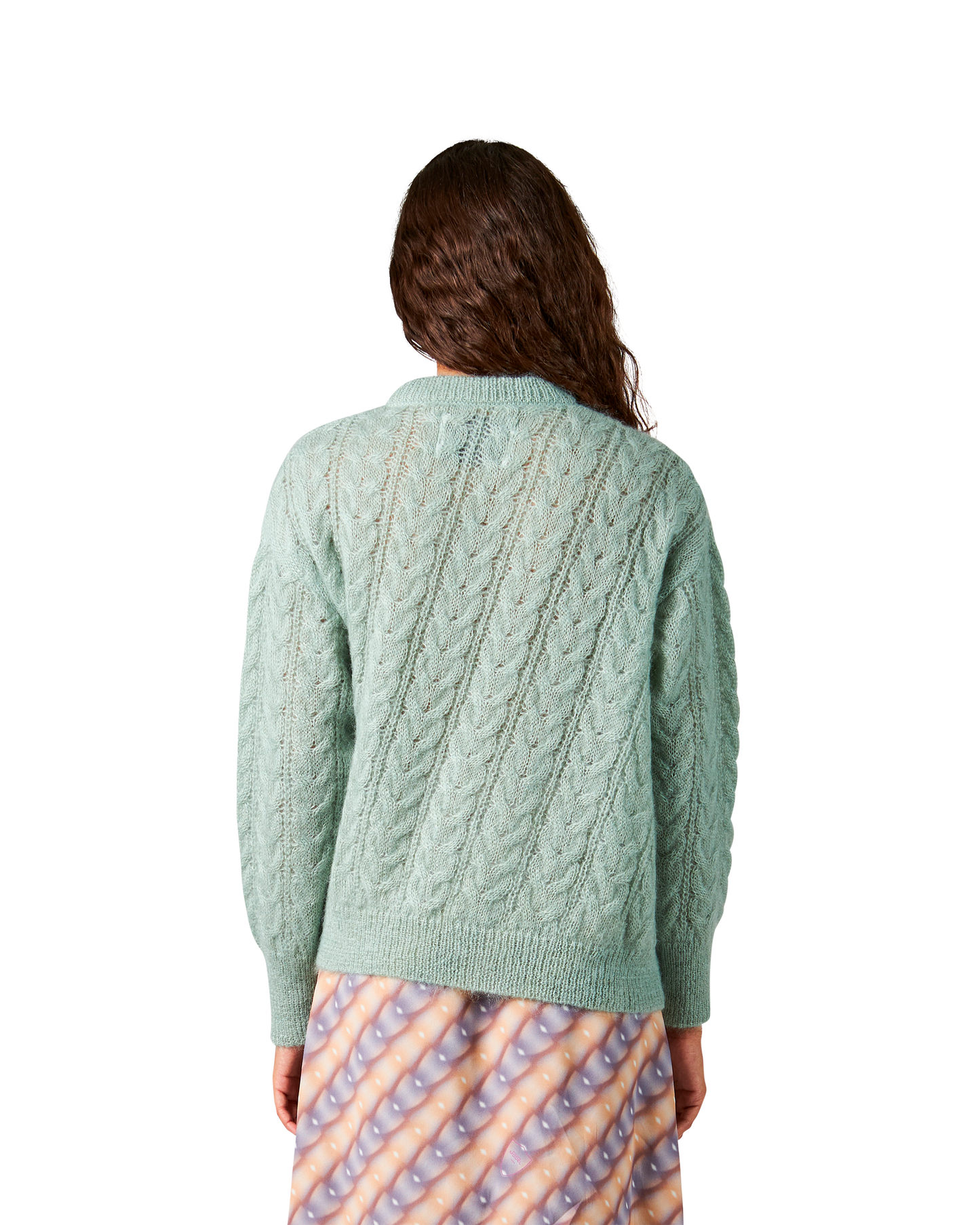 Maglione Girocollo Verde da Donna