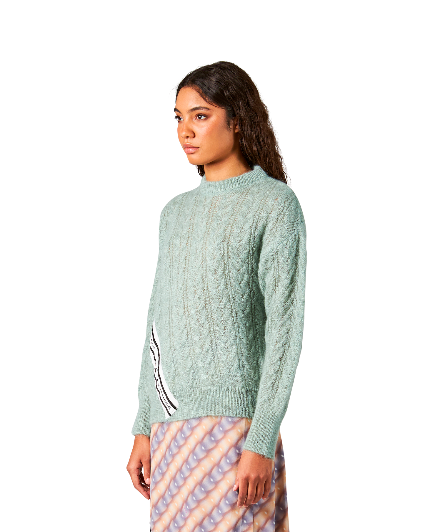 Maglione Girocollo Verde da Donna