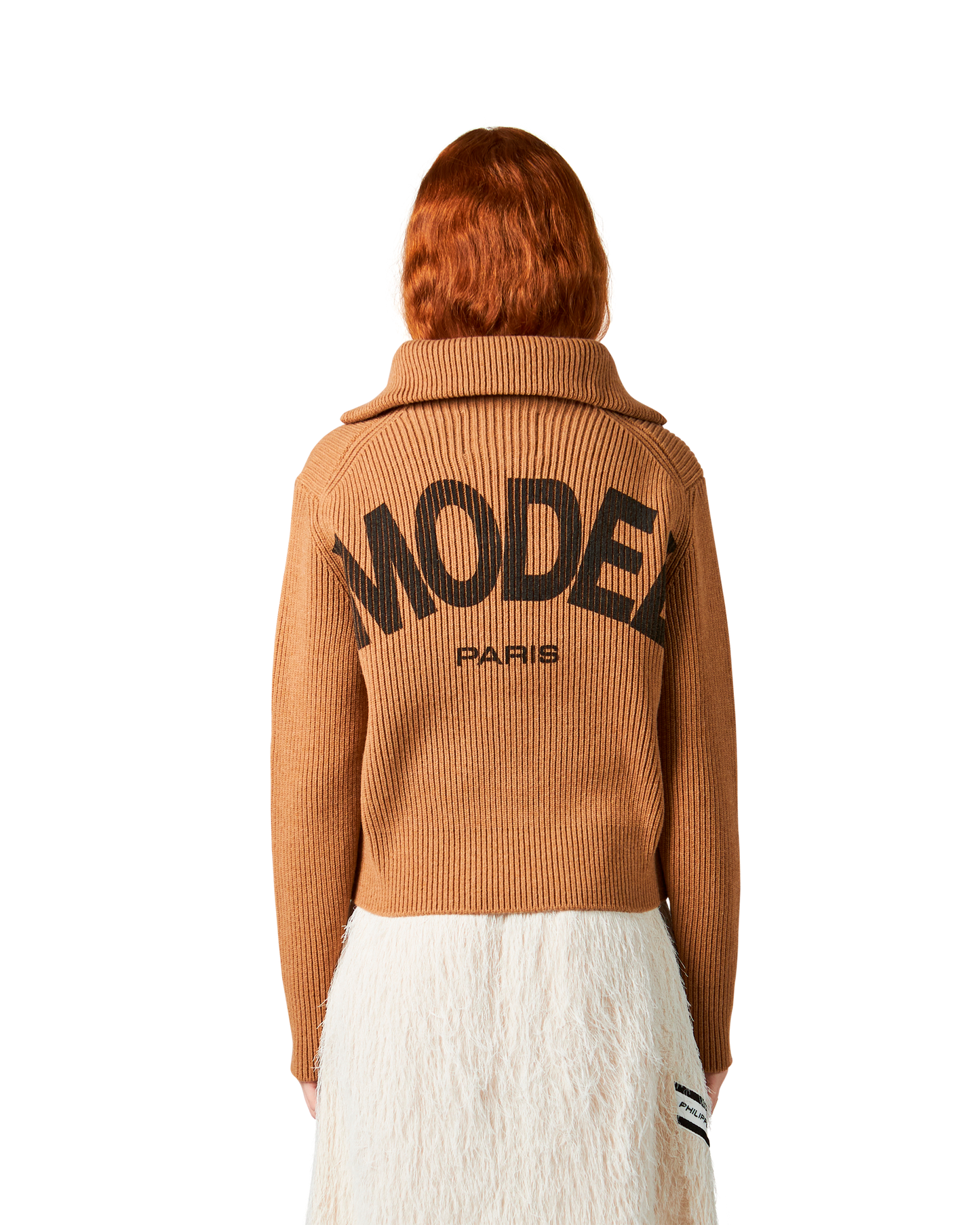 Women's Beige half-zip Jumper