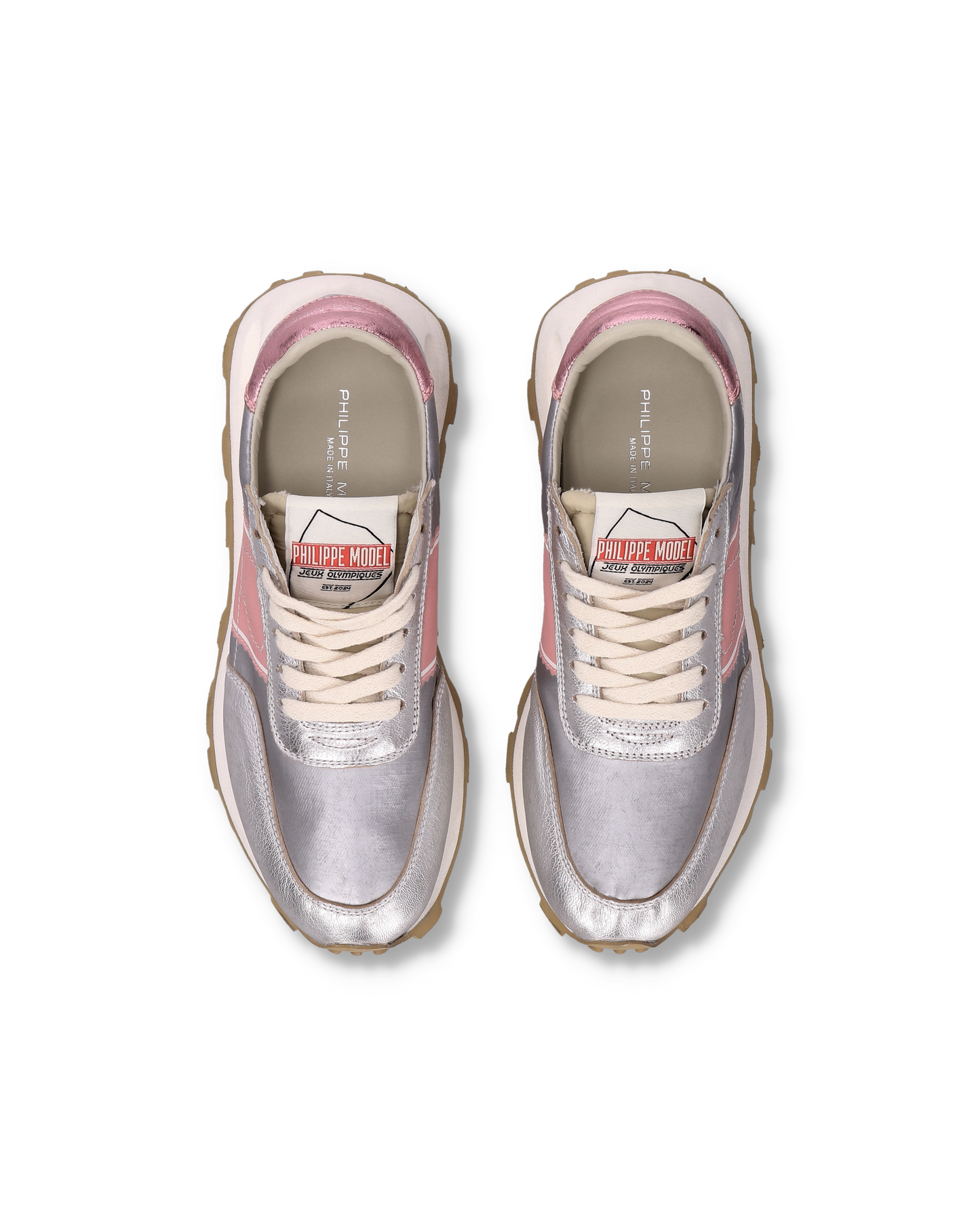 Sneakers Running Tour Donna, Argento Rosa