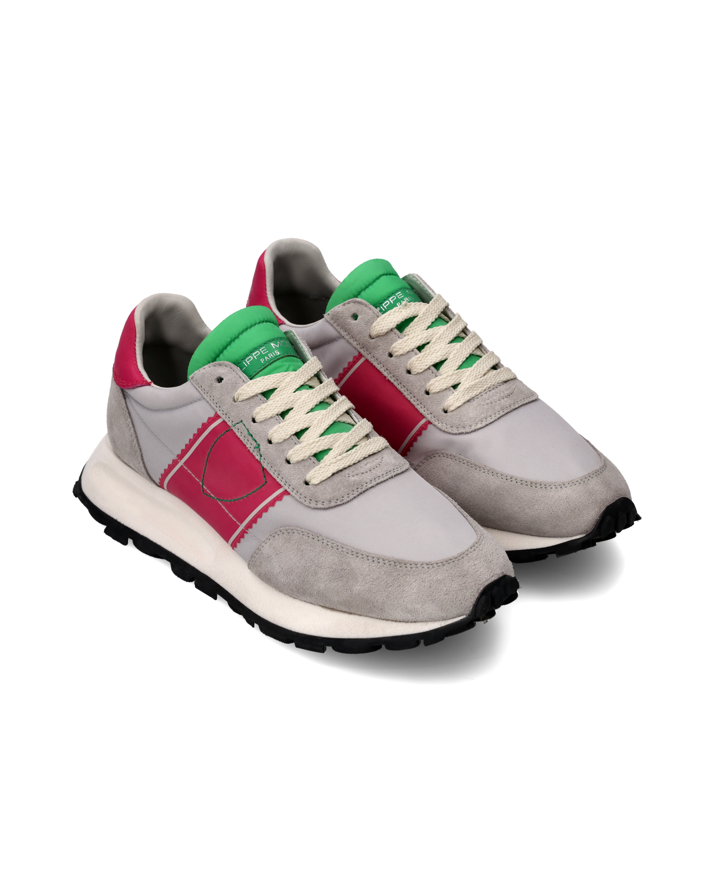 Sneaker Running Tour Donna, Grigio e Fucsia