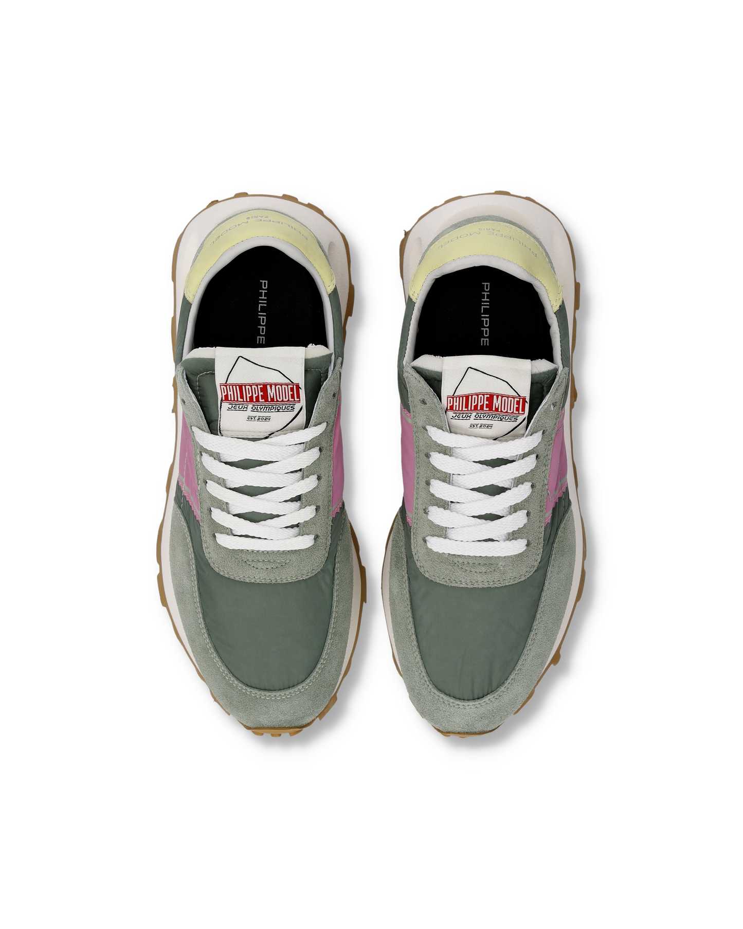 Sneakers Running Tour Donna, Salvia Rosa Giallo