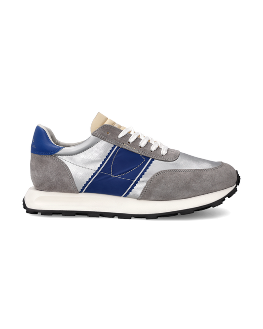 Sneakers Tour Running Men, Silver Blue