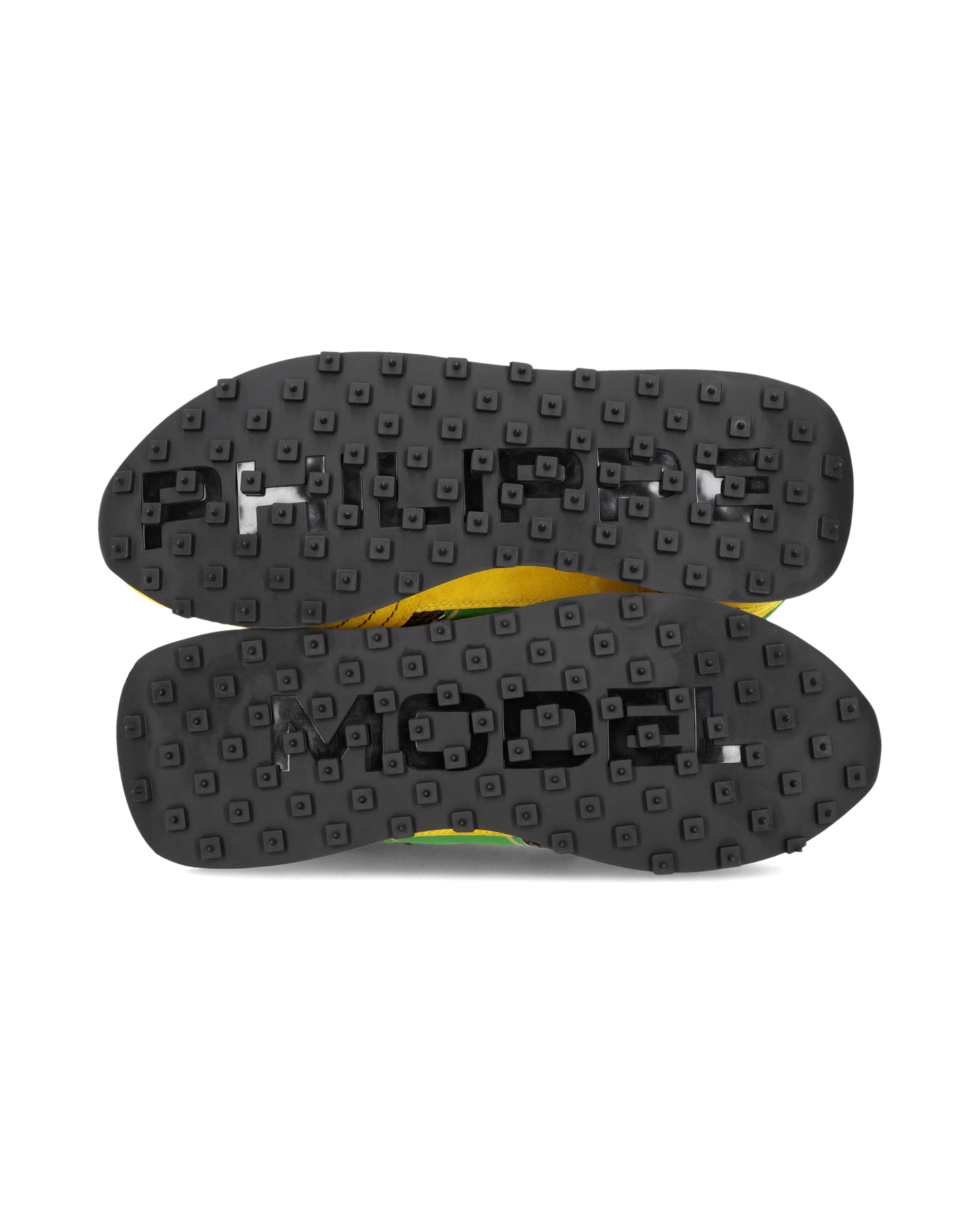 Sneakers Running Tour Uomo, Marrone Giallo Verde