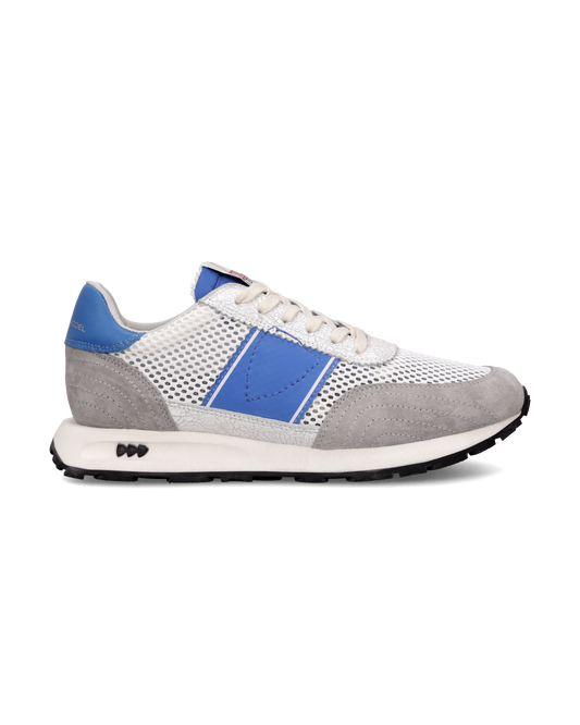 Sneakers Running Tour Uomo, Bianco Bluette