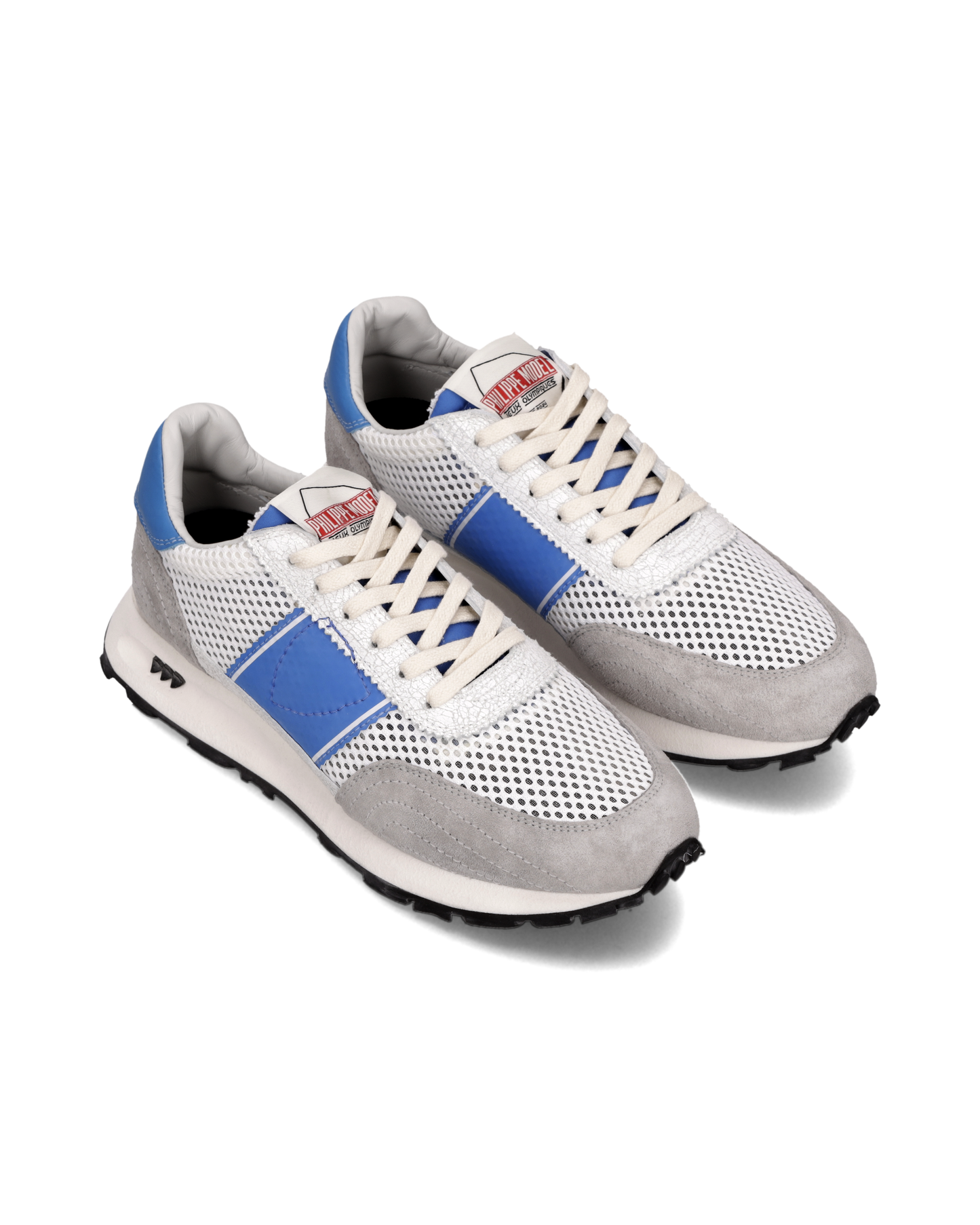 Sneakers Running Tour Uomo, Bianco Bluette