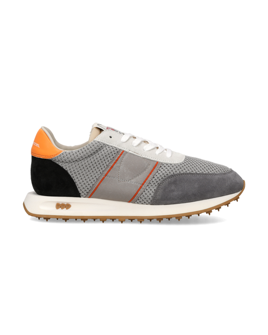 Baskets Running Tour Homme, Gris Orange et Noir