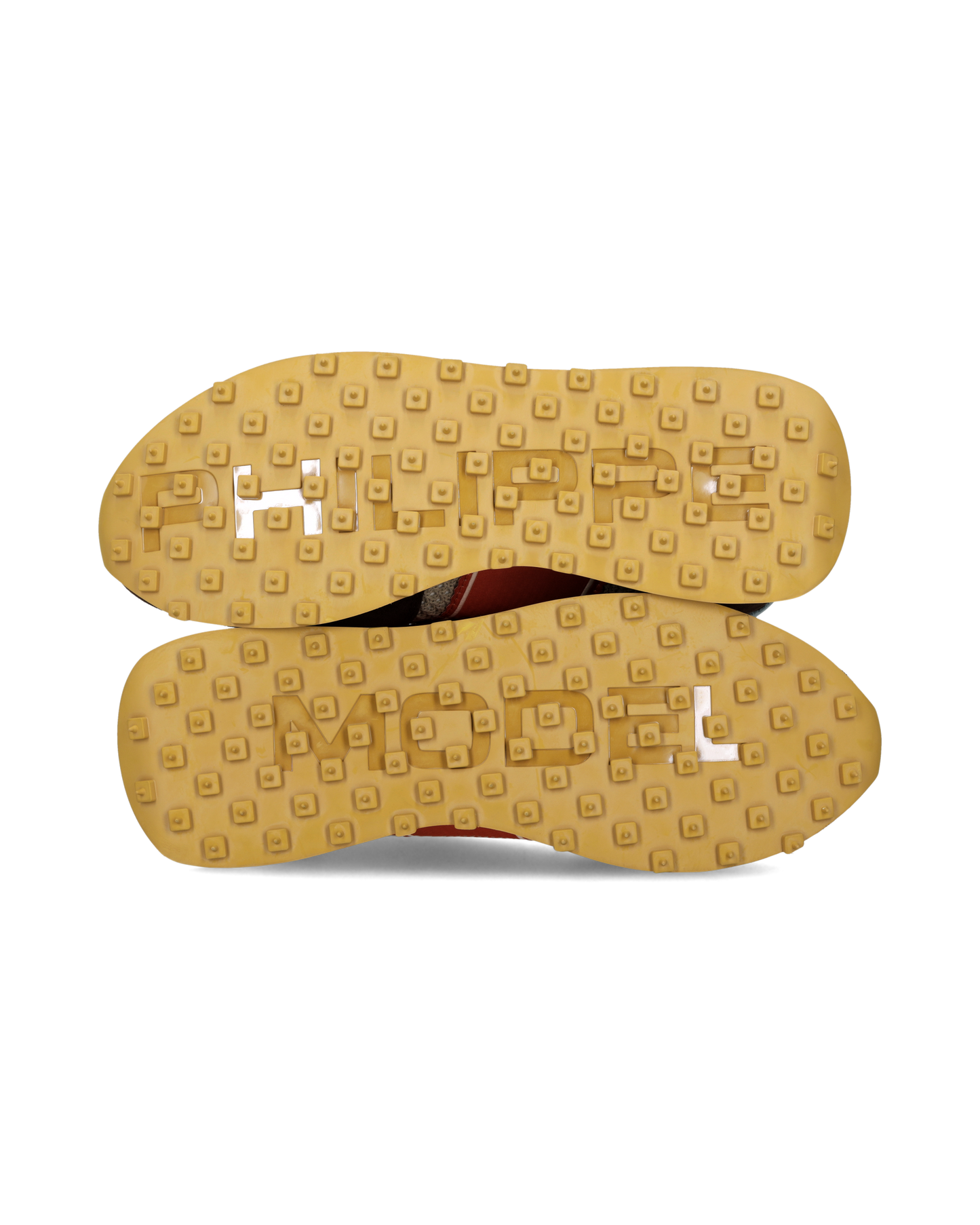 Baskets Running Tour Homme, Beige Marron et Rouge