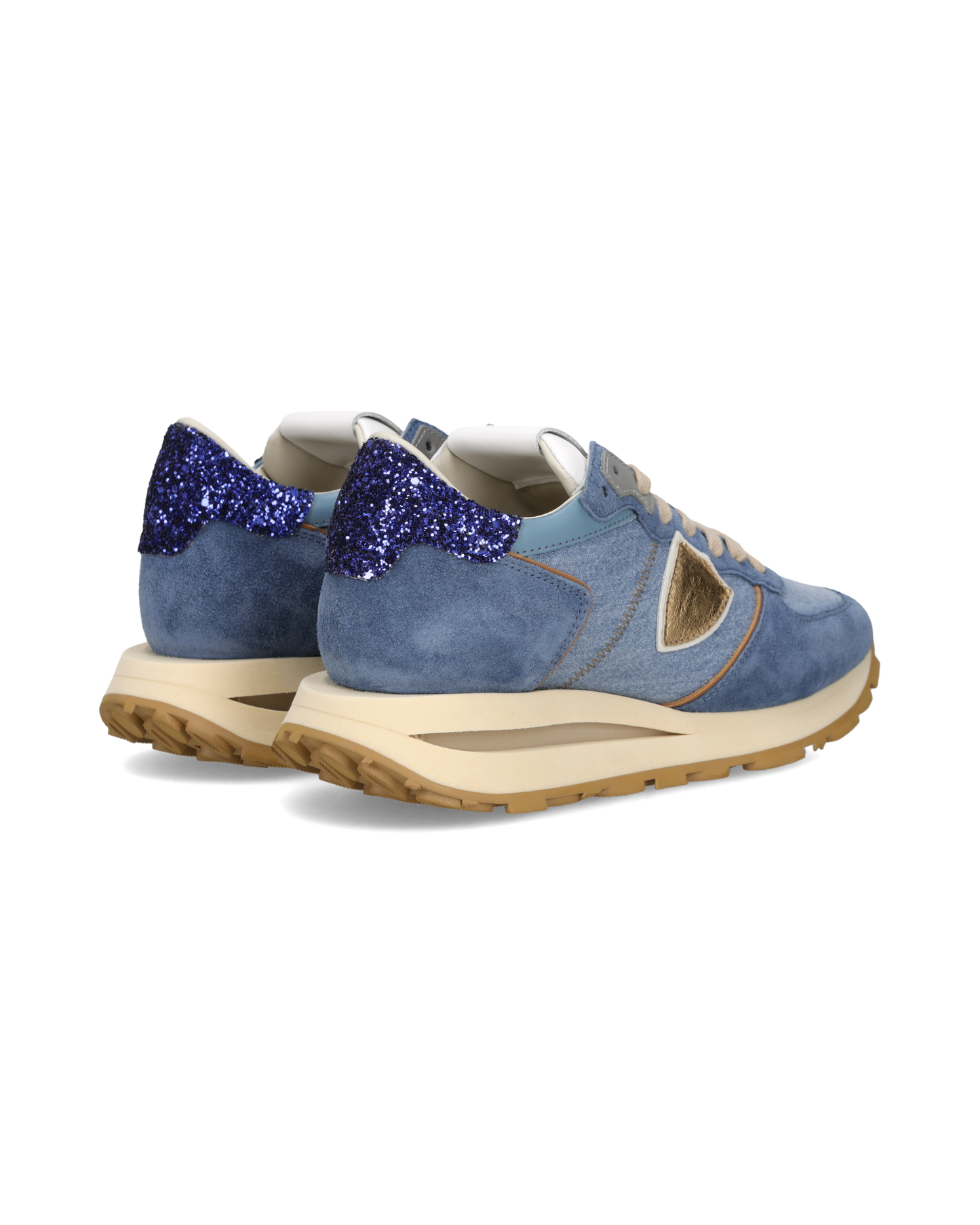 Sneakers Tropez Haute Donna, Blu Denim