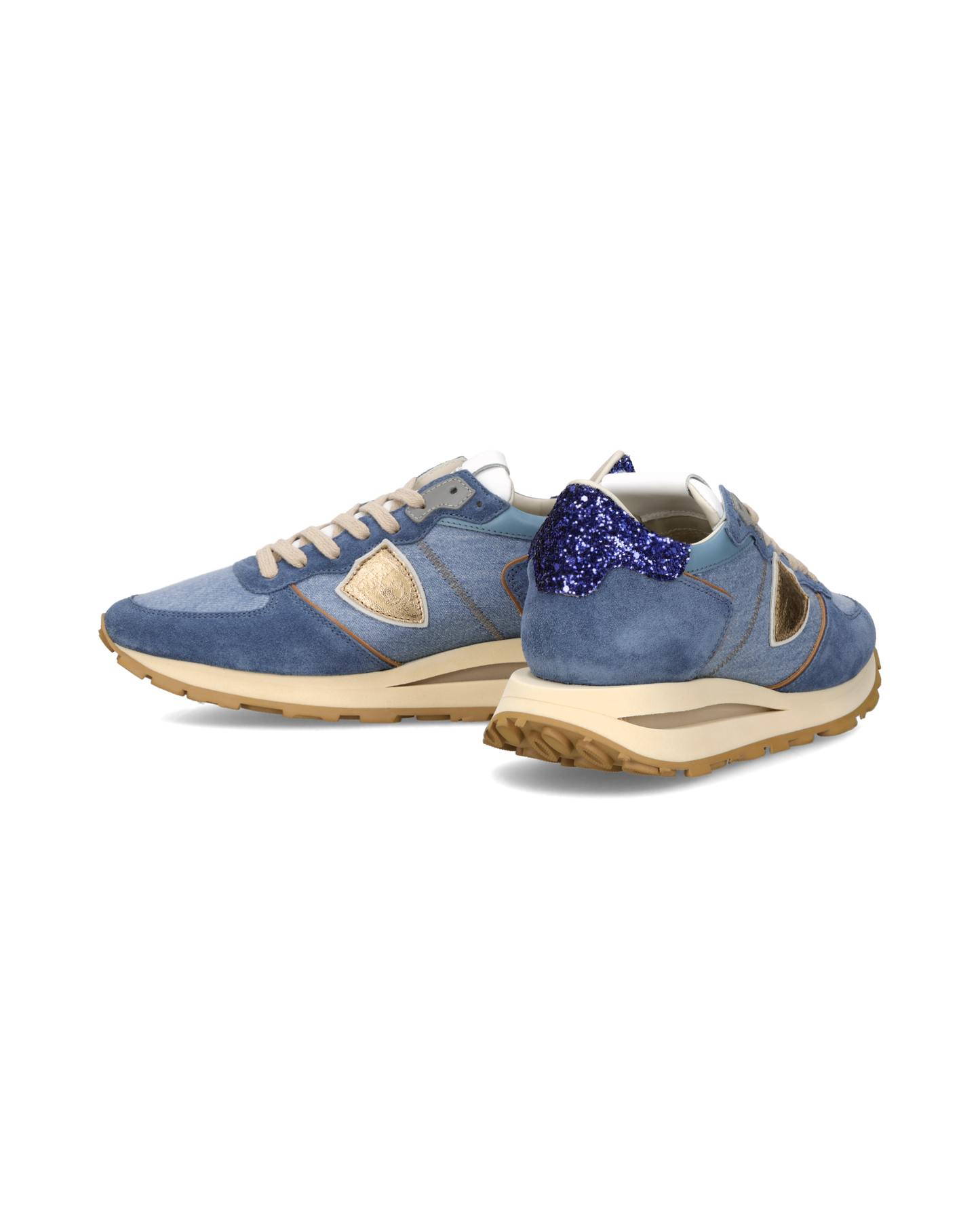 Sneakers Tropez Haute Donna, Blu Denim