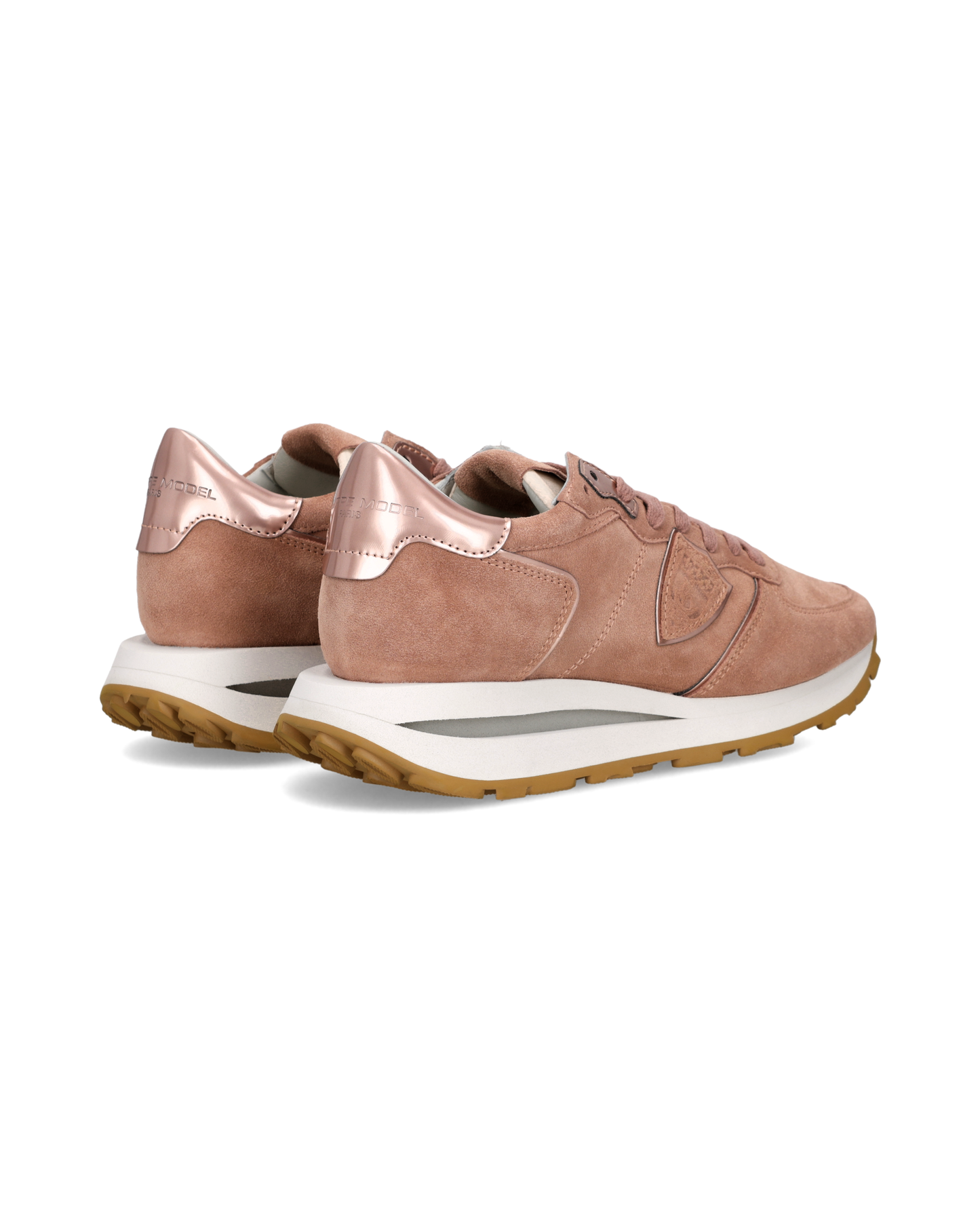 Sneakers Tropez Haute Donna con dettagli metallici, Rosa Antico