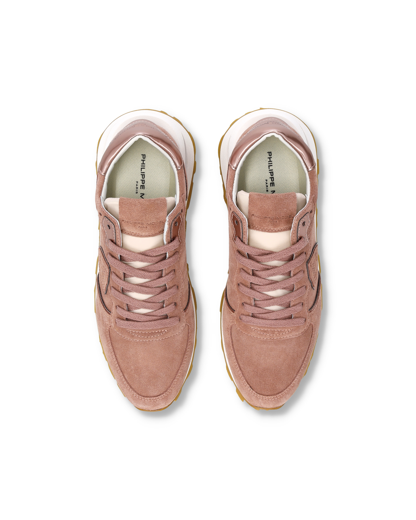 Sneakers Tropez Haute Donna con dettagli metallici, Rosa Antico