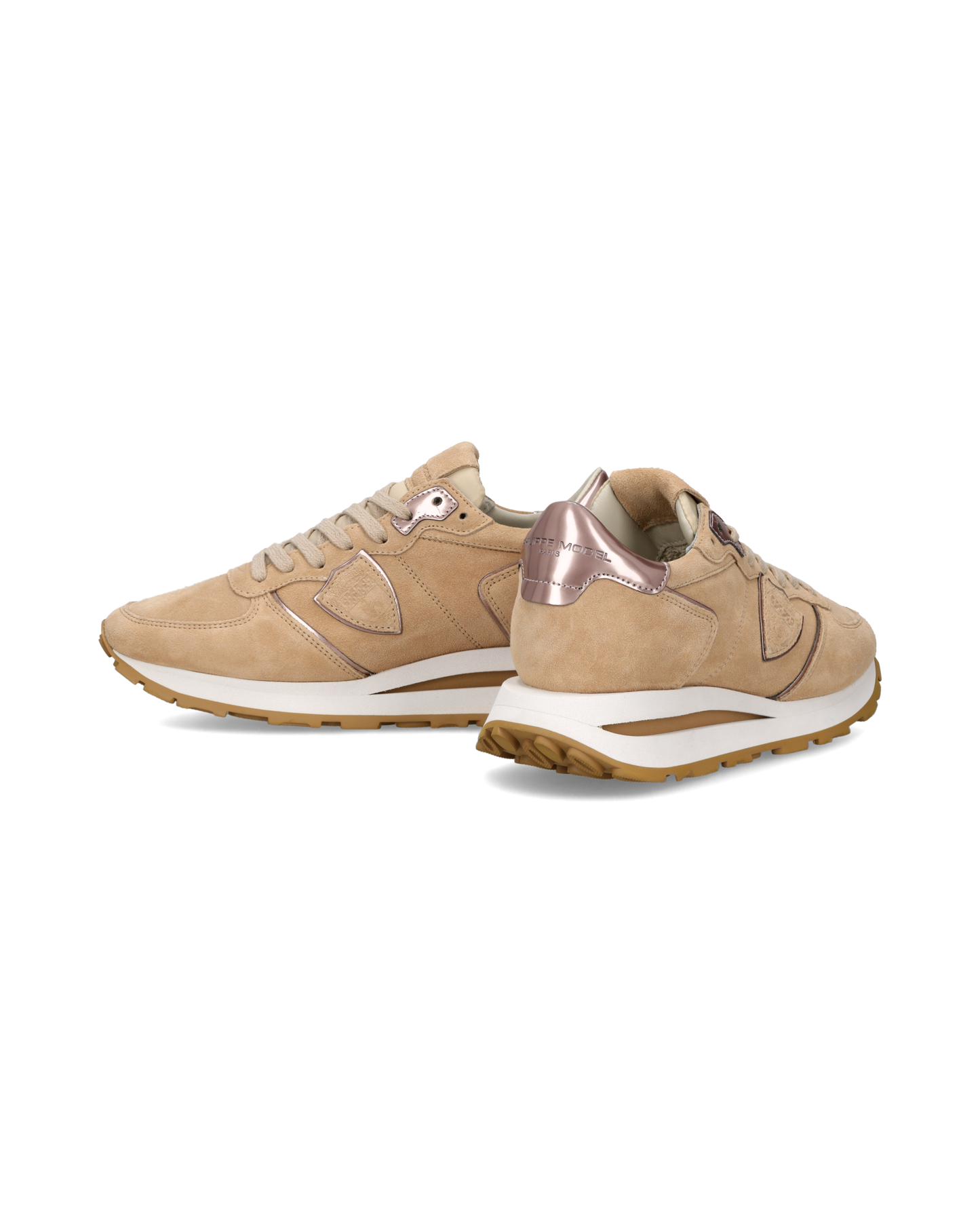 Sneakers Tropez Haute Donna con dettagli metallici, Beige